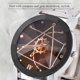 thumbnail image 3 of Reloj analógico de Cuarzo Bling Bling con correa de aleación Esfera negra masculina, 3 of 10