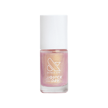 Olive & June Quick Drying Iridescent Nail Polish, Sugarcoat, Shimmery Pink, 0.3 fl oz