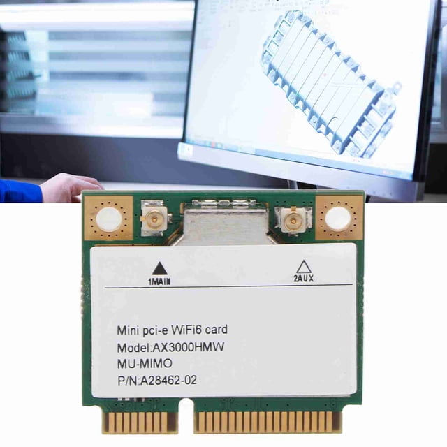 Mini Tarjeta De Red PCIE, Tarjeta De Red Fuerte Compatibilidad 802.11ax/ac 2.4G 5Ghz Inalámbrica De Alta Velocidad 3000Mbps Para El Hogar