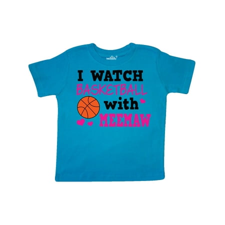 

Inktastic I Watch Basketball with Meemaw Gift Toddler Toddler Girl T-Shirt