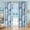 Blue Coral, variant on Barn Wood Door Blackout Curtains for Girls Boy Home Decor, Rustic Village Art Antique Country Grommet Thermal Insulated Drapes Darkening Window Curtain for Bedroom Living Room, 42 x 63 Inch