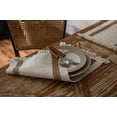 thumbnail image 2 of Tassels Boho Placemats Set of 2, Macrame Place Mats Burlap Splicing Woven Rectangular Table Mats, Farmhouse Table Decor for Rustic Wedding Bridal Shower, 12x20 Inches, 2 of 2