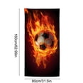 thumbnail image 3 of Cififendec Soccer Theme Microfiber Beach Towel, Super Soft, Oversized, 63"*31.5", Absorbent and Quick Dry Beach Towel, Soccer Fans Gift, 3 of 5