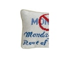 thumbnail image 2 of The Root Needlepoint Mini Accent Pillow, 2 of 5