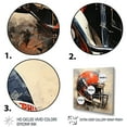 thumbnail image 3 of Designart "Football Helmet in Black and Red" Sports Wall Art - Modern Red Sport Football Entryway Wall Art, 3 of 6
