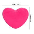 thumbnail image 3 of Taicans Heart Shaped Plush Pillow - Soft Red Fuzzy Love Heart Decorative Throw Pillow for Couch,Bed,Valentine's Day Gift,Kids Room,Wedding Decor,4in,Huggable & Cozy, 3 of 7