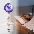 thumbnail image 4 of 14 Inch Wall Clock Battery Operated Silent Clock Decorative for Office, Kitchen, Outdoor, Living Room，Stars Earth Planet Galaxy Nebula Space Universe Exquisite, 4 of 4