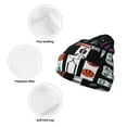 thumbnail image 3 of Lsque Geometric Sports Energetic Burst Pattern Knitted Beanie, Unisex Winter Hat, Knit Hat Winter Beanies Thick Fisherman Beanies Cuffed Plain Skull Caps, 3 of 6