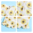 thumbnail image 5 of Edvintorg 12M-5T Girls Bathing Suit Toddler Long Sleeve Summer Swimwear Kids Girl Flower Printed Guard Ruffled Swimsuits with Zipper Children Swimwears Girls, 5 of 6