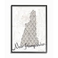 thumbnail image 2 of Stupell Industries New Hampshire Patterned Grey US State Design Framed Wall Art by Ziwei Li, 2 of 5
