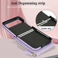 thumbnail image 6 of TECH CIRCLE for Moto Razr 40/Razr 2023 Case,Wallet Crossbody Cute Case with Card Holder Slot, Zipper Handbag Strap Lanyard Wrist Leather Case for Women Girl Shockproof Bumper Cover, Purple, 6 of 6