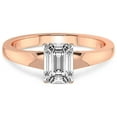 thumbnail image 3 of 5 Carat IGI Certified Emerald Shape Lab Grown Diamond Engagement Ring | 14K Rose Gold | Arielle Solitaire Diamond Ring | FG-VS1-VS2 Quality Friendly Diamonds, 3 of 4