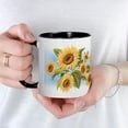 thumbnail image 5 of CafePress - Sunflower Mug - 11 oz Ceramic Mug - Novelty Coffee Tea Cup, 5 of 6