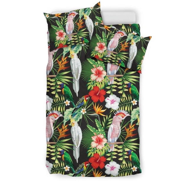Juego de cama Tf03 con estampado de flores tropicales