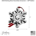 thumbnail image 4 of Gorham 2024 Snowflake Sterling Silver 55th Edition, 4 of 5