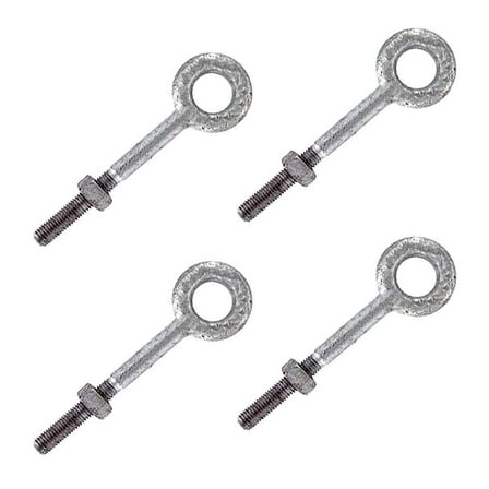 3/4" x  6" Galvanized Eye Bolt – 4 Pack