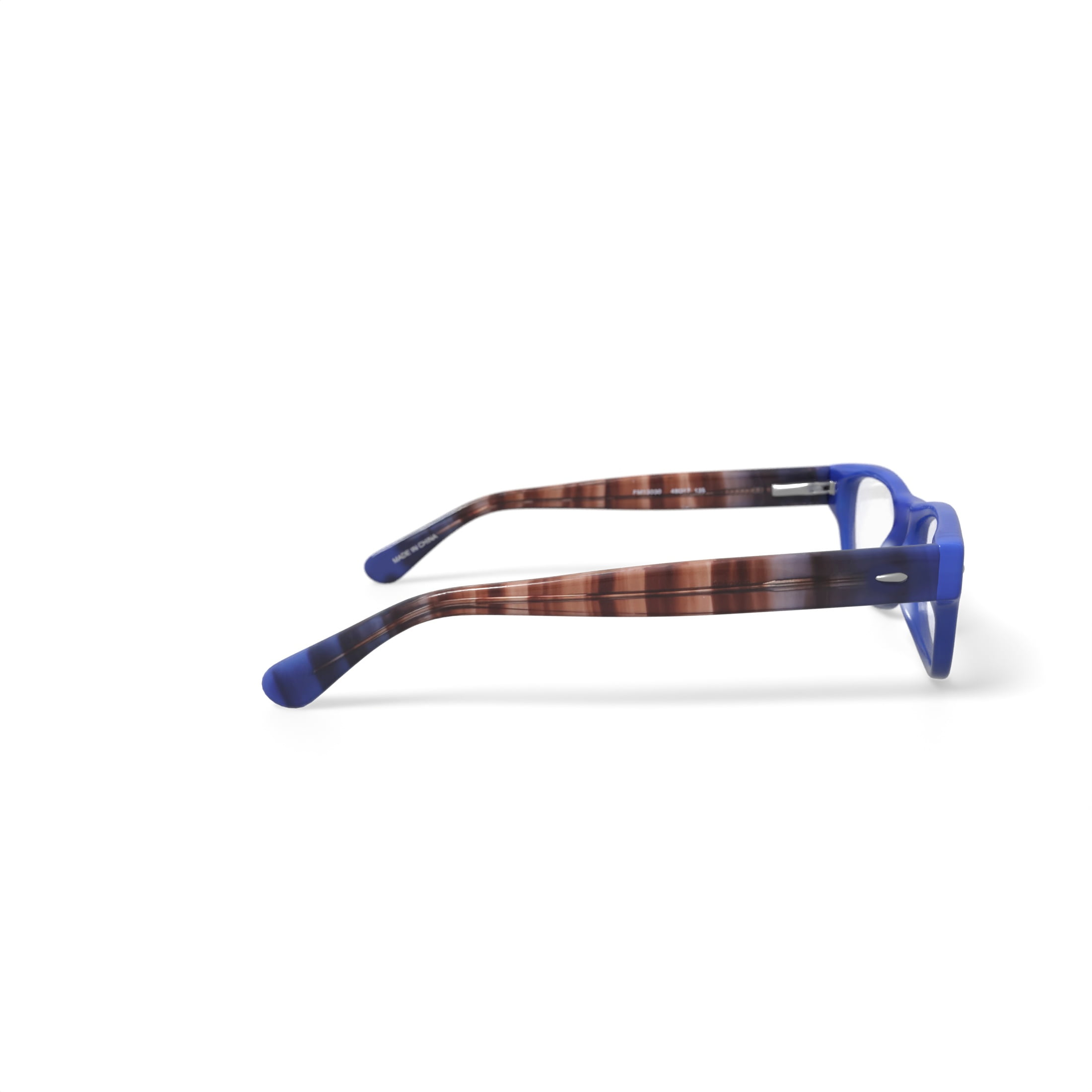 Walmart Youth FM13030 Square Prescription Eyeglasses with Case, Blue/Brown