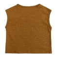 thumbnail image 5 of Toddler Boys Girls Sleeveless Tank Top Vest Summer Casual Solid Color Tops Beach Holiday Shirts size 4-5T, 5 of 5