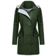 thumbnail image 1 of Puntoco, chaqueta de lluvia sólida para mujer, para exteriores, de talla grande, impermeable, con capucha, a prueba de viento, abrigo suelto, selecciones de Flash Puntoco Puntoco-6806, 1 of 3