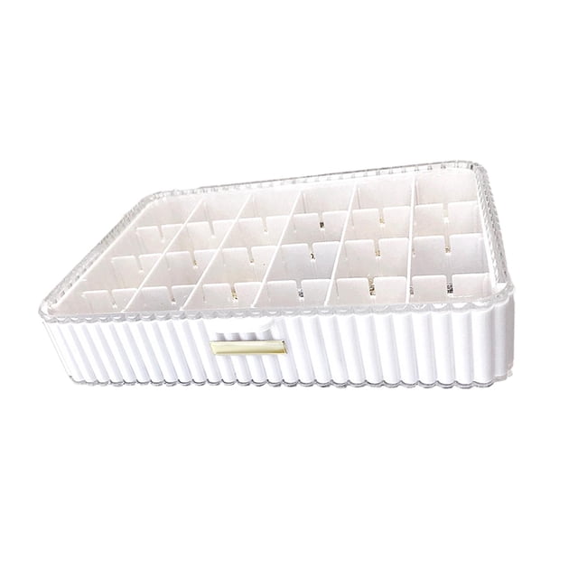 Caja de cajones de joyería, organizador de maquillaje, decoración de escritorio multiusos impermeable Blanco Zulema Estuche organizador de almacenamiento