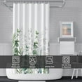 thumbnail image 6 of Stall Shower Curtain, Sage Green Eucalyptus Small Shower Curtain for Bathroom Waterproof Spring Green Leaves RV Shower Curtain with Hooks, 36x72 Inch, 6 of 6