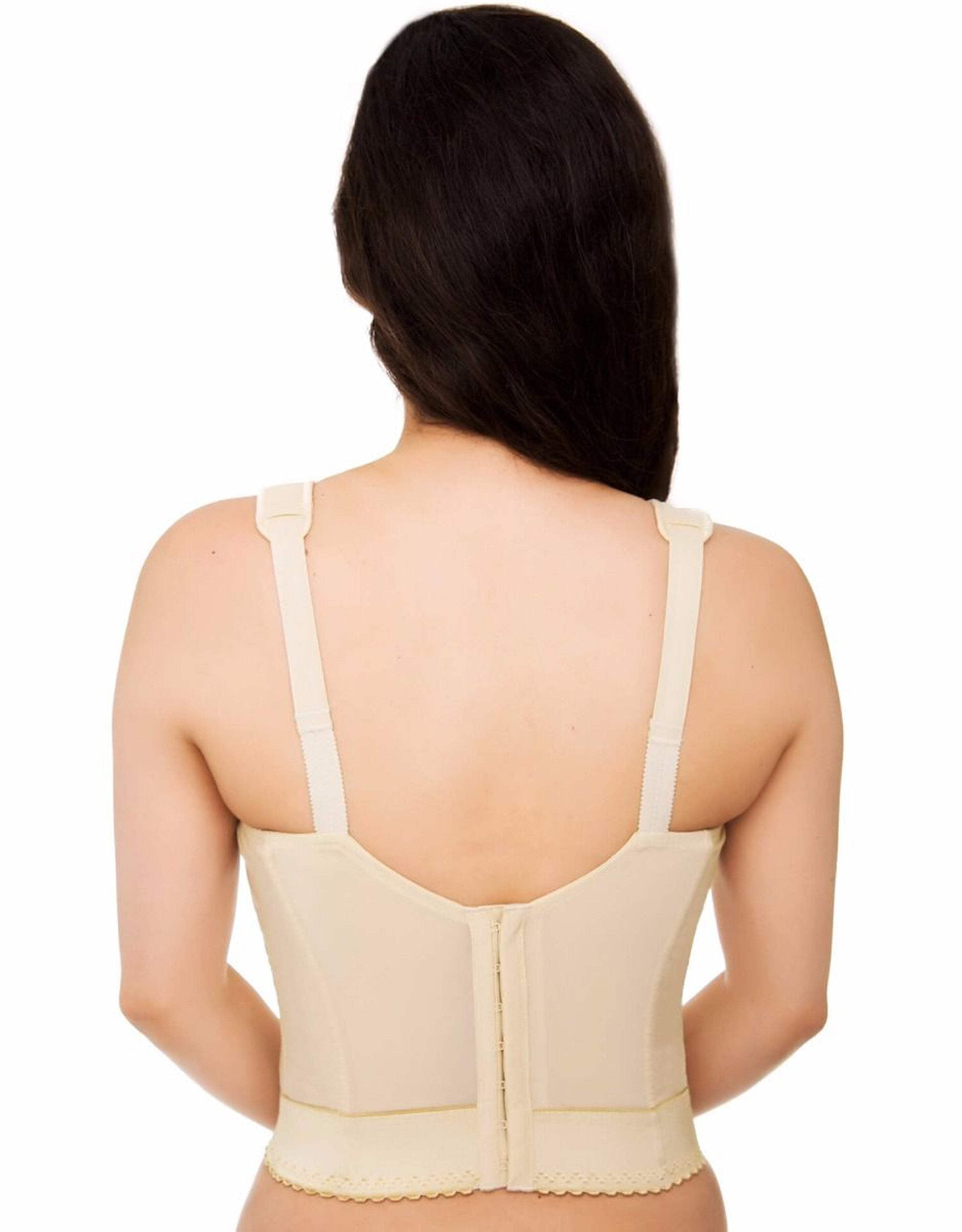 Exquisite Form 5107532 Fully® Slimming Wireless Back  Posture Support Longline Bra with Back Closure