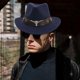 thumbnail image 1 of Sombrero de vaquero occidental informal, ala grande, accesorios para fotos Cosplay, sombrero de disfraz cómodo para mujeres, hombres, adultos, , Hugo  Sombrero de vaquero occidental, 1 of 10
