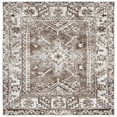 thumbnail image 2 of Safavieh Vintage Hamadan Dania Oriental Area Rug, Brown/Ivory, 6'7" x 6'7" Square, 2 of 11