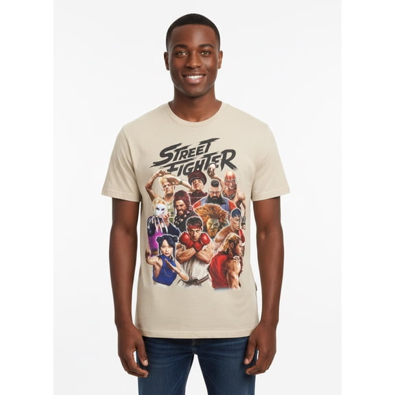 Street Fighter, Men's & Big Men's Graphic Tee, Group Shot, Sizes S-3XL