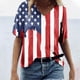 thumbnail image 2 of Blusa de manga corta con cuello en V para mujer, informal, sexy, a la moda, de verano Pompotops hkajfhjk470233, 2 of 5