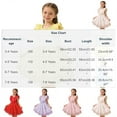thumbnail image 3 of ATOGUTA Dresses for Teen Girls Tulle Party Birthday Poster Formal Fancy Flower Princess Dresses Size 3T-8, Yellow, 3 of 6