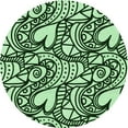 thumbnail image 1 of Ahgly Tapis d'Intérieur Lavable en Machine Carré Vert Forêt Foncé, 3 Pieds Carré, 1 of 7