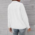 thumbnail image 2 of Vedolay Fall Tops for Women Suit Jackets for Women Casual Long Sleeve Lapel Button Open Front Work Office Jackets Suit,White L, 2 of 5