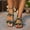 #014-Brown, variant on Bohemian Flat Tassel Beach Sandals for Women – Stylish Slip-On Design with Trendy Fringe Details for Casual Outfits & Vacation Wear