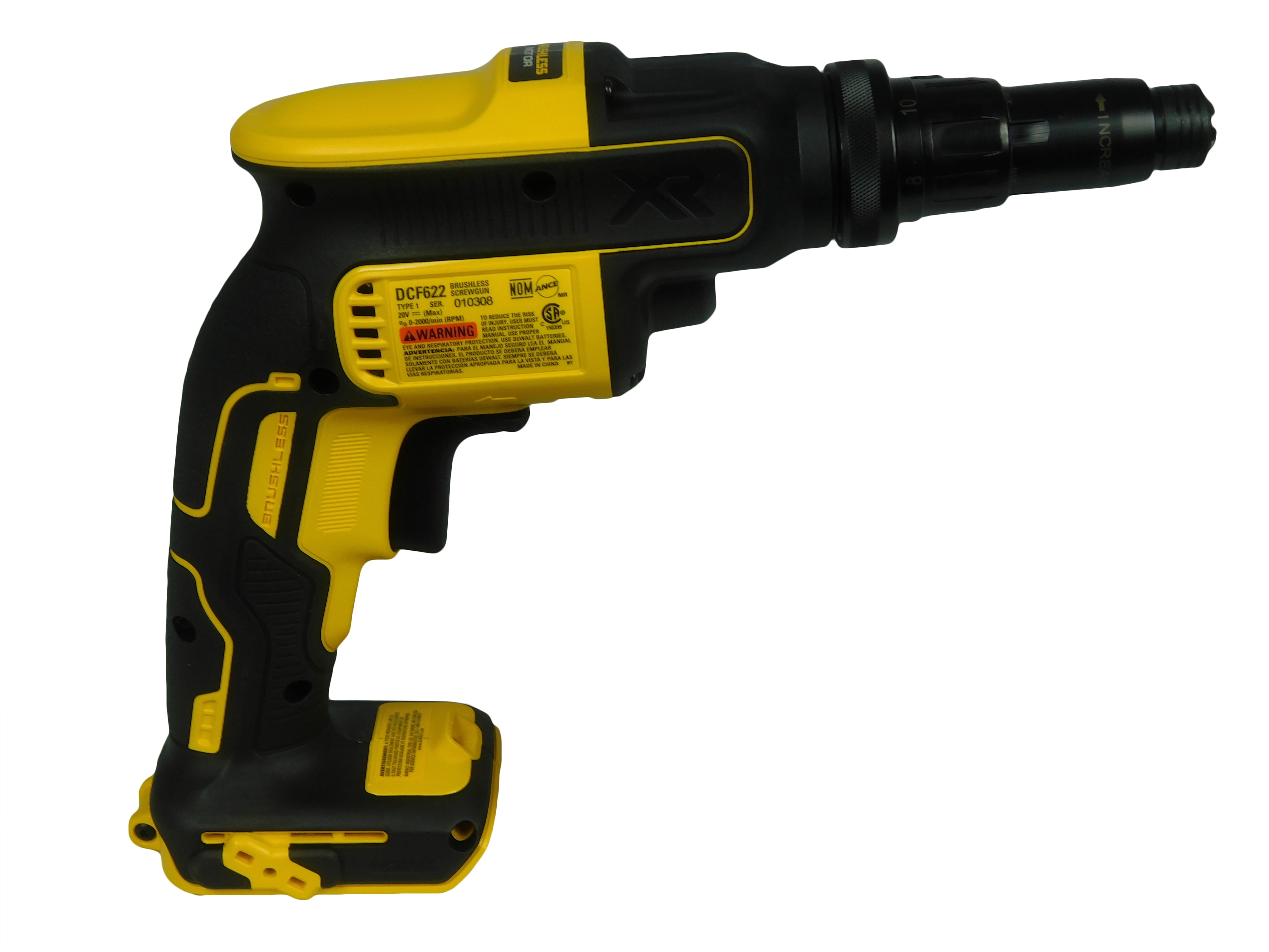 DeWALT Max 20V Brushless Adjustable Torque Screw Gun DCF622B (Bare Tool)