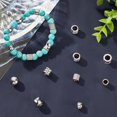 thumbnail image 4 of 40Pcs Metal Spacer Beads Stainless Steel European Beads Column Large Hole Beads Slider Beads with 5mm/6mm Hole, 4 of 5