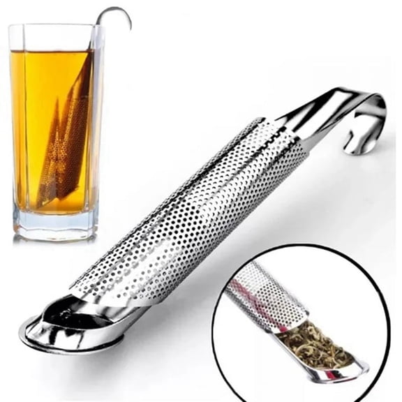 Tea Filter Pipe Shape Loose Leaf Diffuser Tea Strainer Steel Tea Infuser Teapot Kitchen Utensils Kitchen Accessories