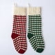 thumbnail image 3 of ¡Compra Ahora y Ahorra!, Juego de medias navideñas de tamaño pequeño de 37 cm, decoración con colgante, bolsa de regalo de Navidad, bolsa de lana tejida, bolsa de dulces, mural de lunares Akmoler, 3 of 9