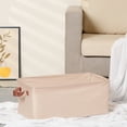thumbnail image 5 of Unique Bargains Fabric Storage Bin with Handles, Collapsible Basket Beige 19*11*8in, 5 of 7
