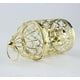thumbnail image 4 of 2 piezas de metal jaula de pájaros decoración linterna vela pequeño portavelas linterna hogar boda banquete mesa decoración hierro candelabro colgante linterna, oro Rojo Verde MX-0128489FYD, 4 of 5