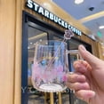 thumbnail image 3 of Starbucks Pink Sakura Color-changing Glass Coffee Mug Cup With Flower Stick, 3 of 5