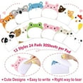 thumbnail image 3 of WuPing Cartoon Sticky Notes, Adorable Animal-Shaped Self-Adhesive Note Pads, 24-Pack with 30 Sheets per Pad, 3 of 9