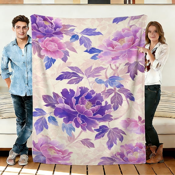 FLASHLUMI 30"×40" Soft Sherpa Blanket, Cozy Plush Warm Throw Blanket for Couch Bed Sofa Home Office Decor