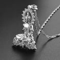 thumbnail image 6 of Cambodian Style Garden Buddha Buddhism 14K Gold Pendant Necklaces With Cubic Zirconia Jewelry Thailand/Vietnam/Laos, 6 of 7