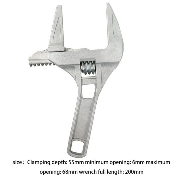 Llave Inglesa Llave inglesa abierta universal del tubo de agua del cuarto de baño de la aleación de aluminio Llave ajustable universal Sywqhk Para estrenar
