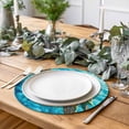 thumbnail image 6 of Round Placemats Green Turtle 15 inch Set of 2 Table Mats for Dining Table Blue Ocean Wave Heat Resistant Non-Slip Kitchen & Home Decorative Place Mat Set, 6 of 8