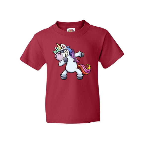 Inktastic Dabbing Unicorn Youth T-Shirt