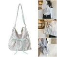 thumbnail image 2 of Korean Style Floral Print Nylon Crossbody Bag Spacious Backpack For Daily Use, 2 of 19