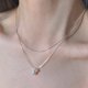 thumbnail image 1 of Collar de diseño de lujo ligero con combinación de perlas de amor, joyería para mujer, cadena de clavícula que combina con todo, accesorios de alta calidad, 1 of 6