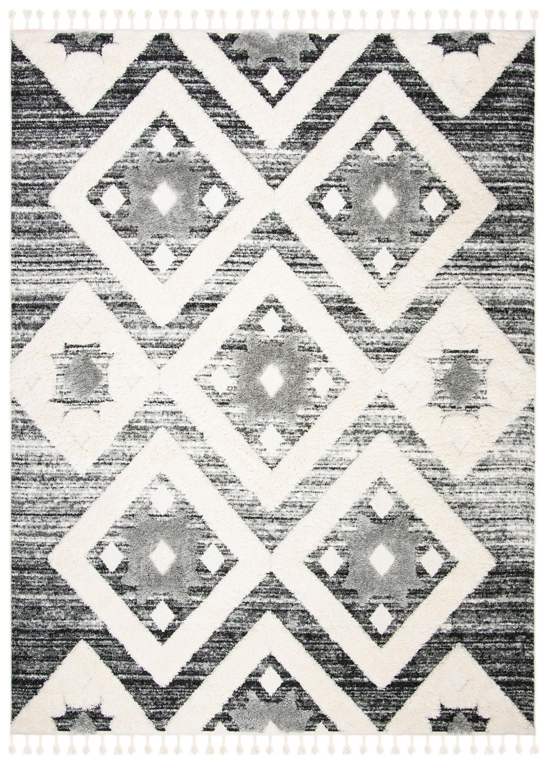 Safavieh Moroccan Tassel Dawson Tapis Géométrique Shag